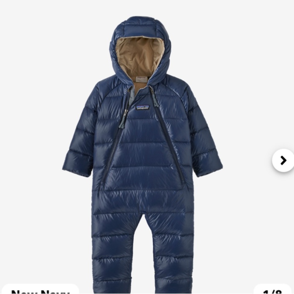 Patagonia Hi-Loft Down Sweater Bunting 18-24 (small rip)